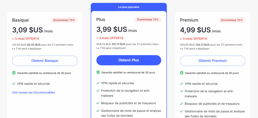 protonvpn offers